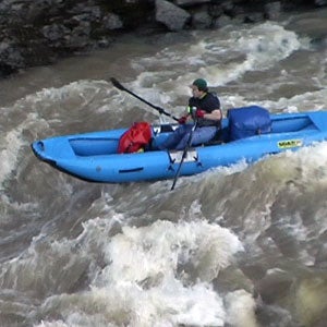 (Rotchy photo) Kent Rotchy navigates a steep drop in a SOAR Pro Pioneer