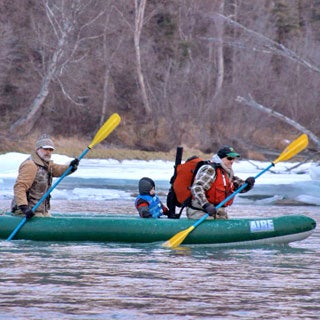 Ice on a remote Alaska river