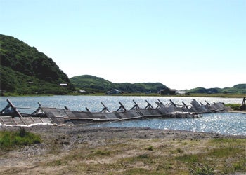 Pasagshak Lagoon Counting Weir Counting Weir on Alaska's Pasagshak River