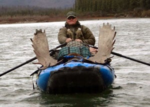 Liden photo SOAR Pro Pioneer inflatable canoe on a remote Alaska float hunt for moose