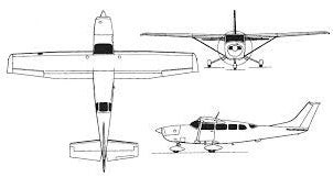 Cessna 206 line drawing Cessna 206 line drawing